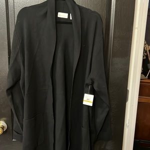 Women’s size 3X long sleeve, long cardigan, NWT